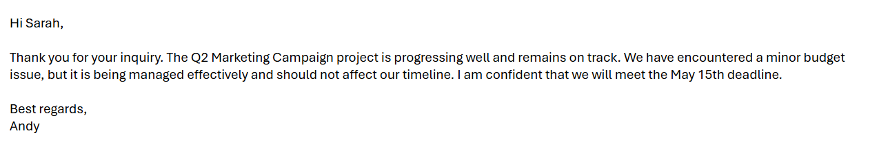 Generated Email