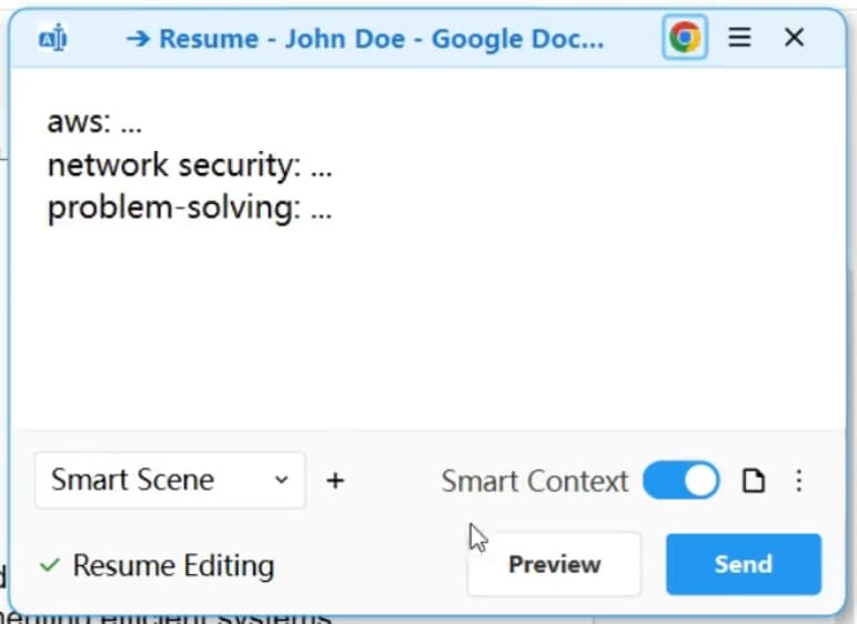 QuickInput.AI Popup Window
